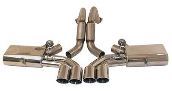 97-04 B&B Fusion Mufflers With Quad Oval Tips