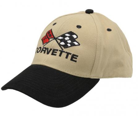 Hat - C2 And C3 Crossflag Logo Khaki / Black