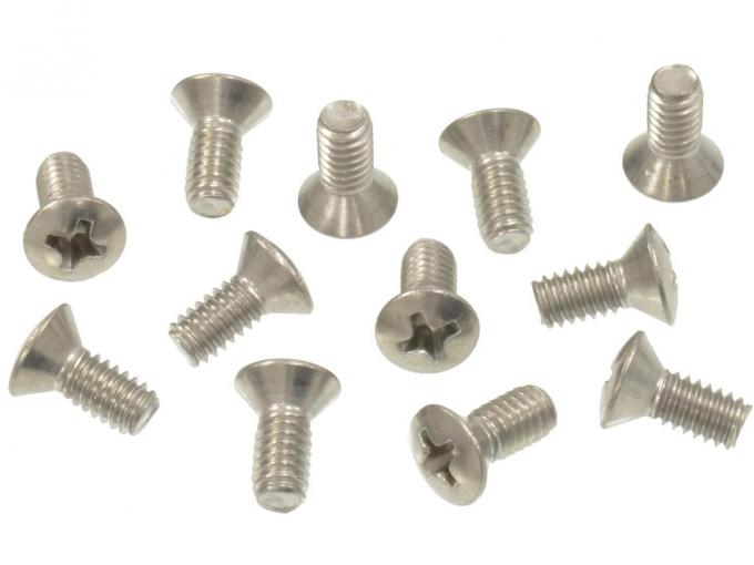 56-62 Front Soft Top / Convertible Top Weatherstrip Retainer Screws