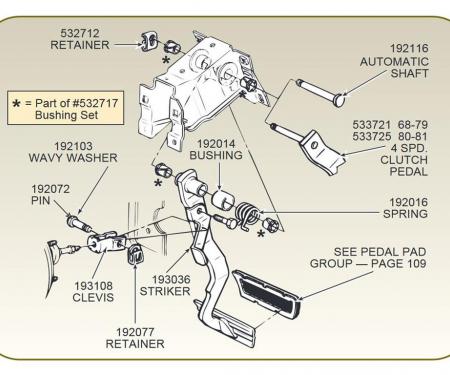 80-81 Clutch Pedal