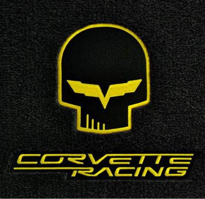 2005-2013 Cargo Mat Convertible Yellow Jake & Corvette Racing Logo Lloyds Design