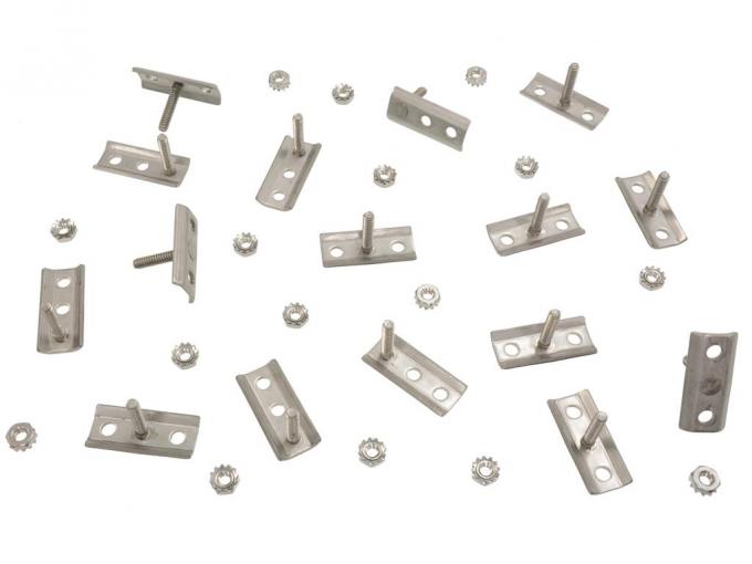 80-82 Bumper Retainer - Front - 16 Pieces