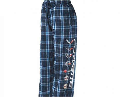 Corvette Generation Blue And Black Pajama Pants