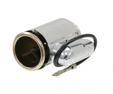 56-60 Cigarette Lighter Housing In Dash With Light And Wire