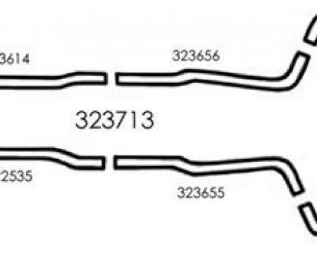 1968 Exhaust System Deluxe 427 Automatic 2 1/2" Magnaflow