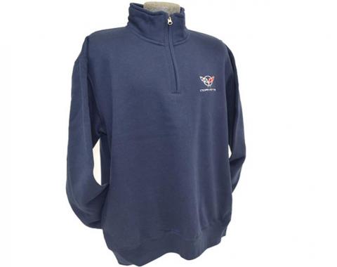 Sweatshirt - Men's Navy C5 1/4 Zip - Size Small