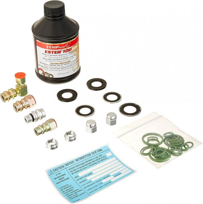 Corvette Air Conditioning Refrigerant Retrofit Kit, R134A, Late 1977-1987