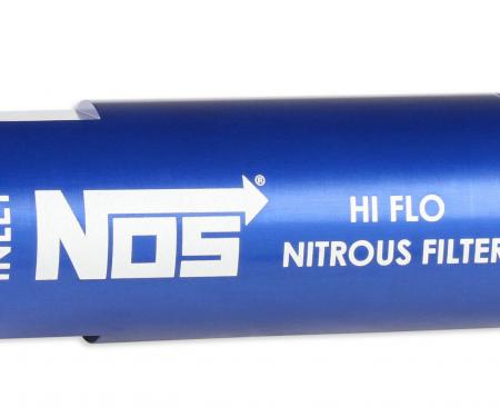 NOS in-Line Hi-Flow Nitrous Filter, 4AN, Blue 15551NOS