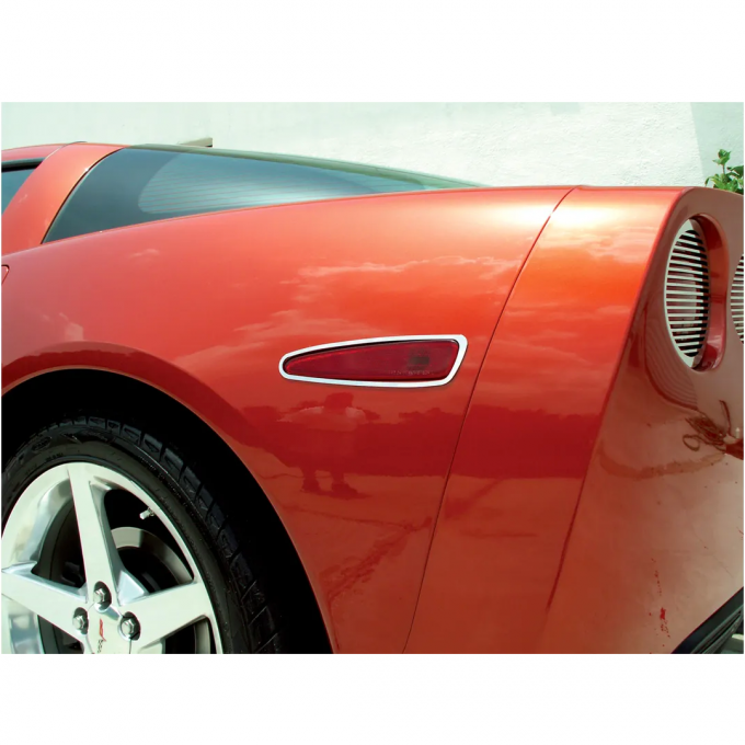 Corvette Side Mark Light Bezels - Ss Except Z06, 2005-2010