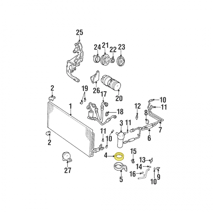 Corvette Accumulator Insulator, 1997-2004