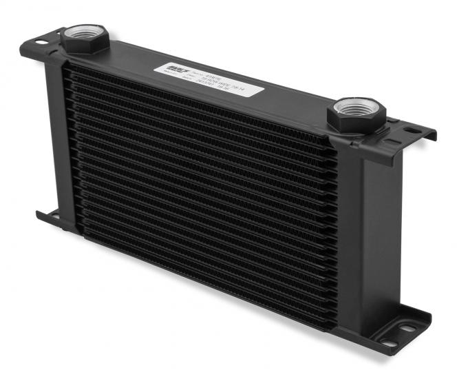 Earl's UltraPro Oil Cooler, Black, 19 Rows, Wide Cooler, 10 O-Ring Boss Female Ports 419ERL