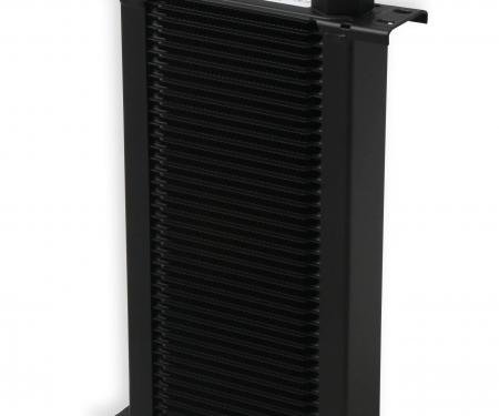 Earl's UltraPro Oil Cooler, Black, 40 Rows, Narrow Cooler, 10 O-Ring Boss Female Ports 240ERL