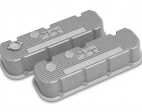 Holley Tall M/T Valve Covers for Big Block Chevy Engines, Natural Cast Finish 241-150