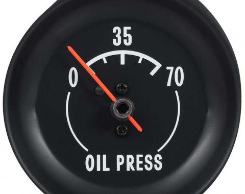 OER 1972-73 Corvette Oil press Gauge - With White Markings 6462928W