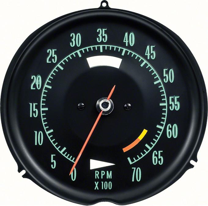 OER 1968-71 Corvette Tach 6500 Red Line 6468712A