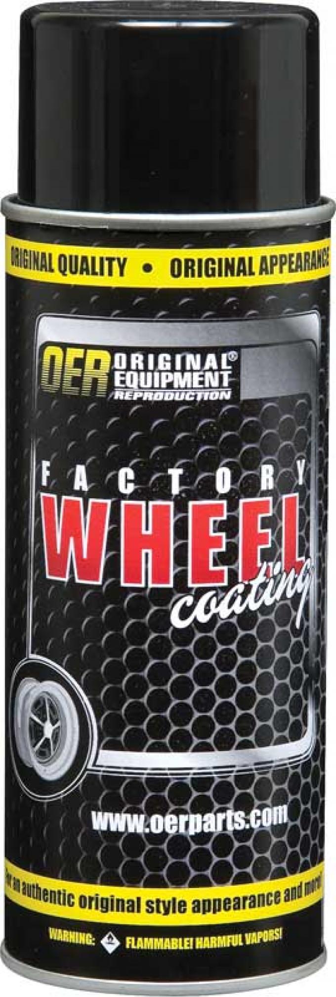 OER Argent Silver / Green "Factory Wheel Coating" Rally Wheel Paint 16 Oz Can K89325