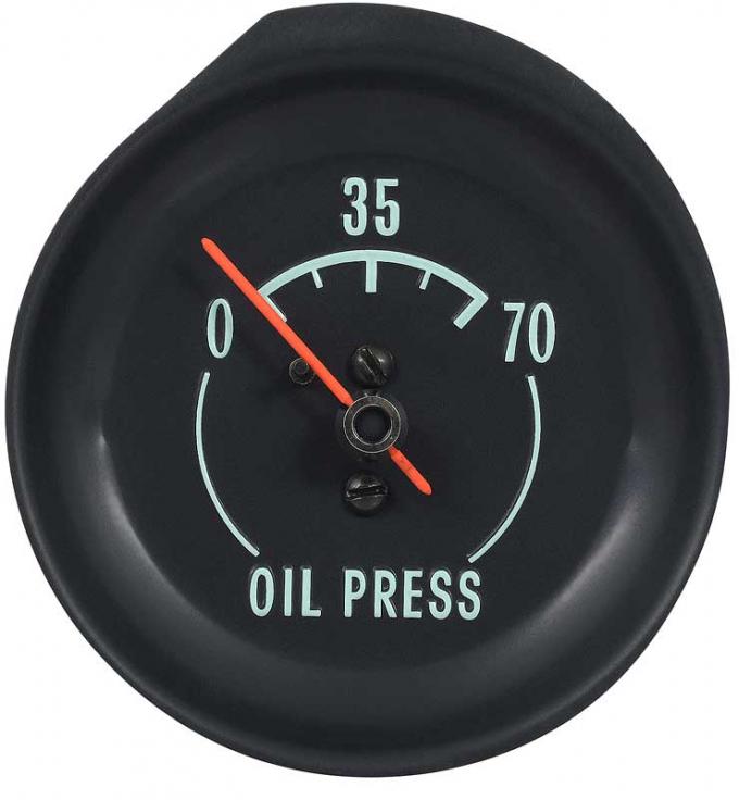 OER 1968-71 Corvette Oil press Gauge - With Green Markings 6462928A